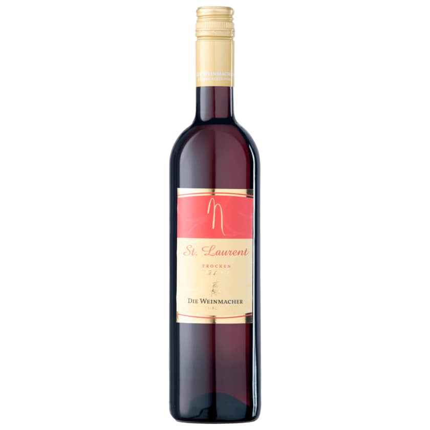 Die Weinmacher Rotwein St. Laurent QbA trocken 0,75l